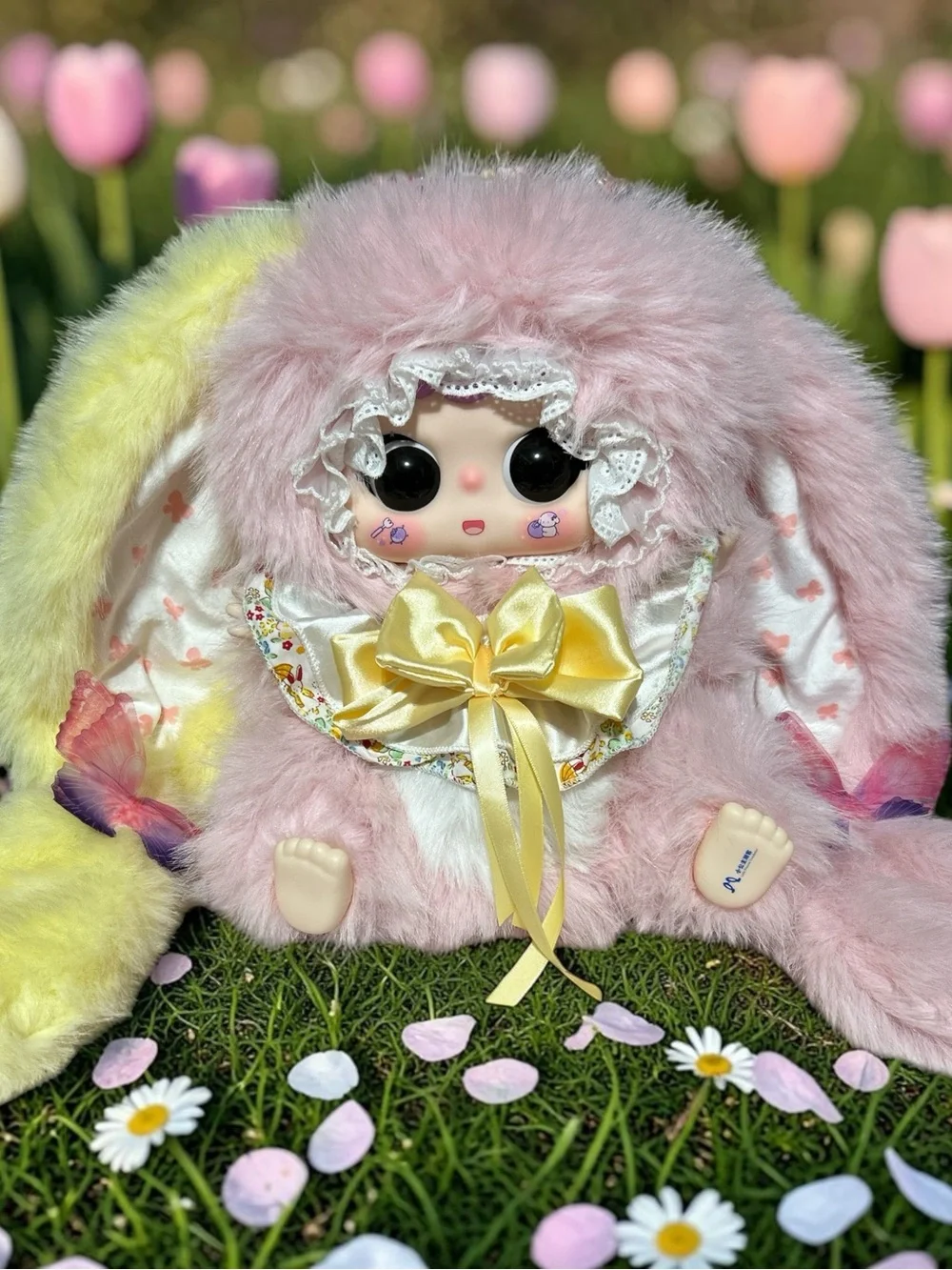 Plush Bunny Doll in Pastel Blue - Cute Small Pet Plush TRIO